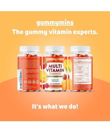 Gummymins Multivitamin Gummies for Adults - Premium Natural Formula for Men & Women | Gluten-Free & Vegetarian | Shop Now - Buy Online on GoSupps.com