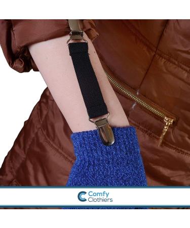 Comfy Clothiers Elastic Mitten Clips - Steel Grip Glove Clips for Kids and Adults - Buy Online on GoSupps.com