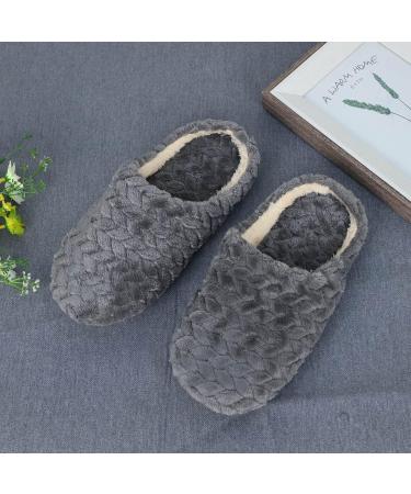 Fuzzy Slip-Resistant Plush Slippers for Men | Elegant Closed Home Shoes | Comfortable Indoor Footwear - Buy Online on GoSupps.com