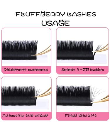 Easy Fan Lashes | 0.03 0.05 0.07mm Eyelash Extensions - Rapid Blooming C D DD Curl | Volume Lash 8-20mm Length | International Shipping Available - Buy Online on GoSupps.com