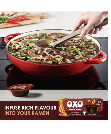 OXO Rich Beef Stock Pots with Rosemary & Onion - 4 x 20g (80g) - Buy Online on GoSupps.com