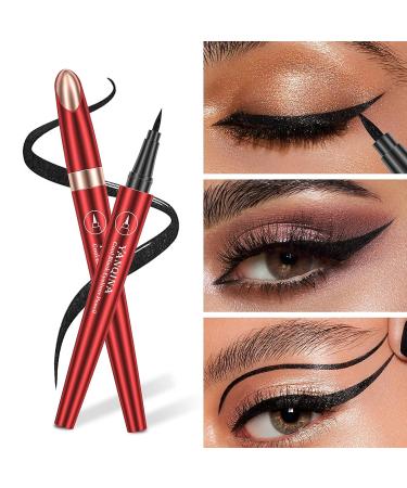 AZLESLOG Black Waterproof Eyeliner and 4D Silk Fiber Mascara Set - Long-Lasting, No Clumping, Natural-Looking Brows, All-Day Wear - Buy Online on GoSupps.com