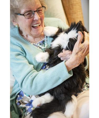 Memorable Pets Cat Plush Therapy Toy - Black & White - Ideal for Seniors with Memory Loss - Buy Online on GoSupps.com