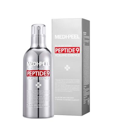 MEDI-PEEL Peptide 9 Volume All in one Essence 3.38 fl.oz. / 100ml | Anti Wrinkles Collagen Formula  Bubble Essence  Instant Hydration | Korean Skincare