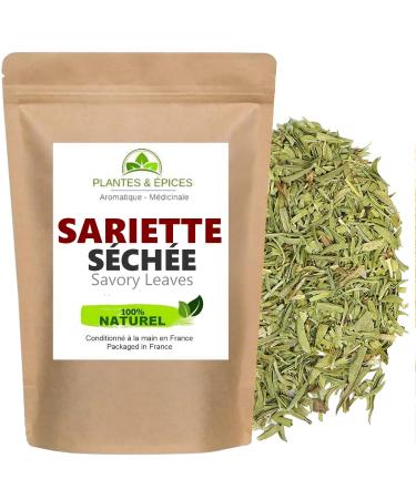 P&E Plants & Spices - Organic Savory Leaves 100% Natural for Herbal Tea Infusion Gourmet Cooking - Biodegradable Resealable Freshness Bag (100g)