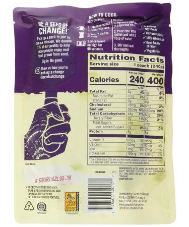 Seeds of Change Brown & Red Rice with Chia & Kale 8.5oz - 6 Pack - Buy Online on GoSupps.com