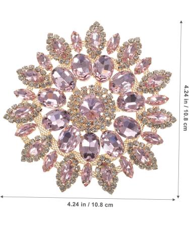 Lurrose Creative Shape Diy Patches On Sticker Girl Hot Adorn Reing Wedding Crystal Decor Rhinestone Bottom Pink 1X10.8X10.8CM - Buy Online on GoSupps.com