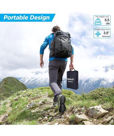 PANKAY Portable Toilet with Pop Up Privacy Tent - 2 in 1 Camping Toilet for Adults | Portable, Washable, and Lightweight | Easy Set Up and Foldable with Carry Bag - Buy Online on GoSupps.com