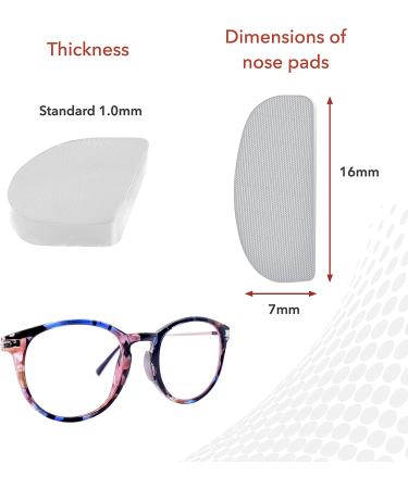 Setex Gecko Grip 1mm Anti Slip Eyeglass Nose Pads  (5 Clear Pair) USA Made  Innovative Microstructured Fibers  1mm x 7mm x 16mm 5 Clear Pairs - Buy Online on GoSupps.com