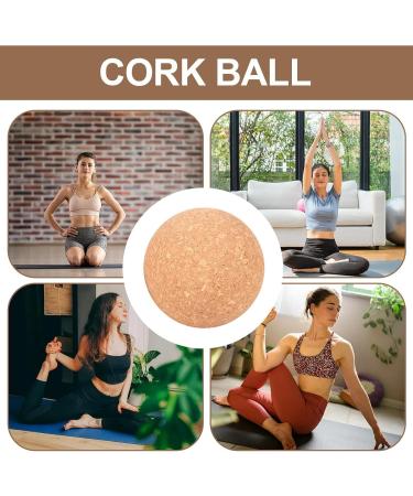 Shop Cork Massage Ball - Portable Fitness & Yoga Cork Ball for Muscle Relief | 6cm Deep Tissue Fascia Roller - Buy Online on GoSupps.com