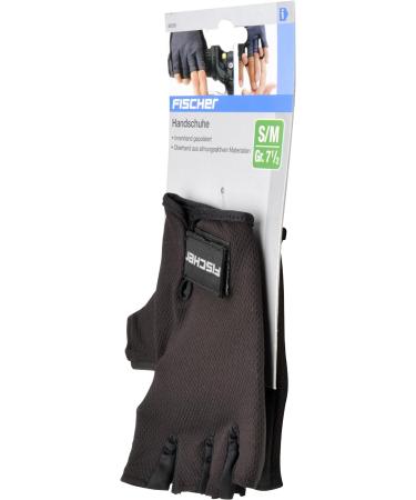 FISCHER Adult Cycling Gloves - Classic Sports Gloves S/M Black Washable Padded with Pull-Off Aid | International Shipping Available - Buy Online on GoSupps.com