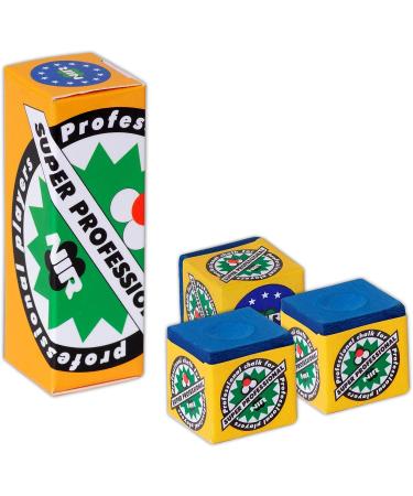 Longoni NIR Super Professional Pool Cue Billiard Chalk - Set of 3 (Green/Blue) - Buy Online on GoSupps.com