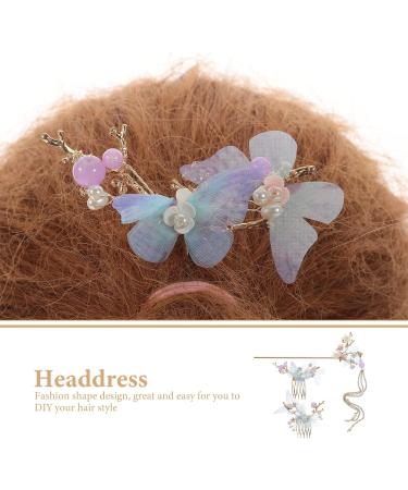 Minkissy Rhinestone Pearl Flower Hair Stick Hair Comb Chinese Hair Chopsticks Vintage Tassel Hair Pin Chignon Pin Chopsticks Hair Styling Accessories for Women - Buy Online on GoSupps.com
