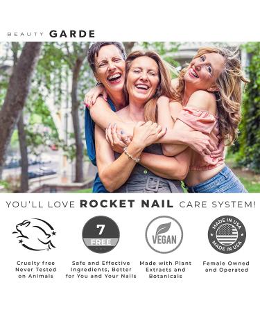 BeautyGARDE Rocket Nail Polish - Airy Fairy - 0.5 Oz Strengthening Growth Treatment, Cruelty-Free & Vegan - Buy Online on GoSupps.com