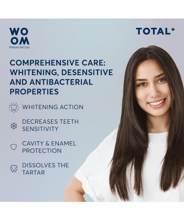WOOM TOTAL+ Toothpaste for All-Round Protection with Fluoride - Buy Online Worldwide - Buy Online on GoSupps.com