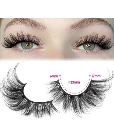 JIMIRE Cat Eye Lashes Faux Mink Fluffy Lashes Fox Eye Eyelashes 16MM Volume Fake Lashes Natural Look like Lash Extension 5D Wispy Lashes 7 Pairs Pack - Buy Online on GoSupps.com
