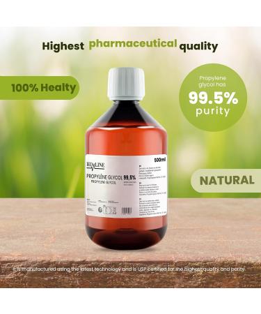 hd-line 500ml Propylene Glycol E1520 Perfect for DIY Pharmaceutical Grade 99.7% Food Grade PG Raw Material Pure Vegan Ph.Eur/USP - Buy Online on GoSupps.com