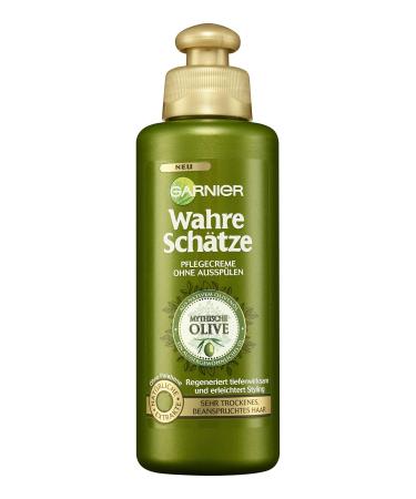 Garnier Care Cream nourishes regenerates very dry damaged hair Mythical Olive True Treasures 3-pack (3 x 200 ml)