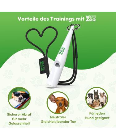 DR ZOO Dog Pipe - Effective Dog Training & Recall | Premium Dog Accessories | White Dog Whistles Design - Buy Online on GoSupps.com