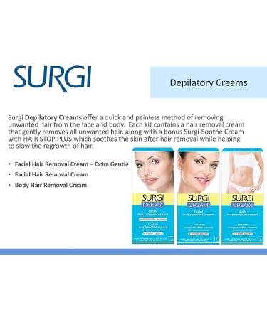 Surgi Cream Face Hair Remover - Gentle and Effective - 1 oz - Buy Online on GoSupps.com