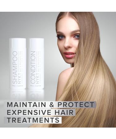  NYK1 NYK1 Salt and Sulphate Free Shampoo & Conditioner (Starter Kit - 2 x 125ml) Sulfate Free for Extensions Colour & Keratin Treatment - Gentle Cleaning & No Stripping - Buy Online on GoSupps.com