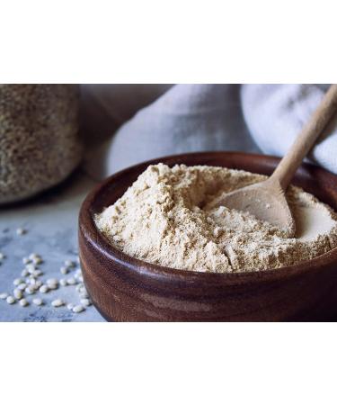 Barley Flour 2 Pounds Non-GMO Stone Ground from Whole Hulled Barley - Fine Powder, Kosher & Vegan - Rich in Fiber - Wheat Flour Alternative - Ideal for Baking - Product of USA (2 lb) - Buy Online on GoSupps.com