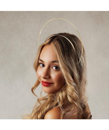 Lurrose Gold Goddess Headpiece | Bridal Wedding Headband for Halloween Cosplay | Tiara Crown Headwear | Style 1 - Buy Online on GoSupps.com