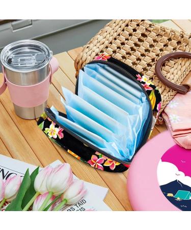 Womens Flamingo Flower Binding Storage Bags - Large Menstrual Cup Pocket Zippered Period Inserts Tampon & Panty Lip Organizers - Multicolored 06 - Buy Online on GoSupps.com