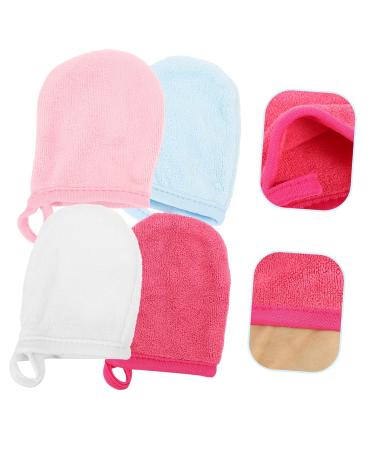 FRCOLOR 8 Pcs Cleansing Finger Tips & Makeup Remover Mitts | Soft Fiber Face Cleaning Gloves | Assorted Colors - Perfect for Gentle Makeup Removal - Buy Online on GoSupps.com