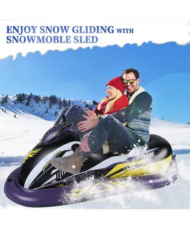 OBABA Snow Tube Inflatable Sled for Kids & Adults - Heavy Duty Large Snow Tubes for Outdoor Sledding | Holiday Christmas Fun - Buy Online on GoSupps.com