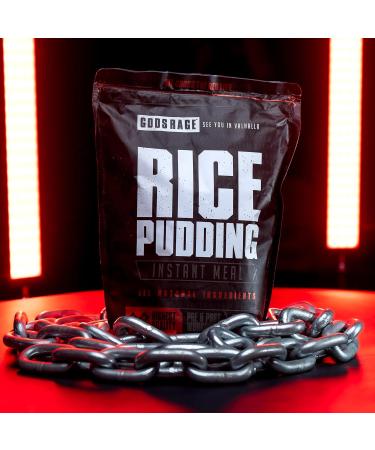 Gods Rage Rice Pudding Instant Meal 3000g - Creamy Fast Preparation No Artificial Additives - Made in Germany - Ideal for Pre/Post Workout - Buy Online on GoSupps.com