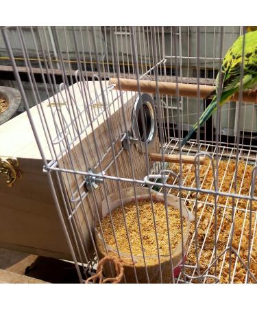 Wooden Parrot Breeding Box for Birds - Budgie, Cockatiel, Parakeet, Lovebirds, Conure, Cockatoo - Nesting Box for Cage - 7.8x4.7x4.7 inch - Buy Online on GoSupps.com