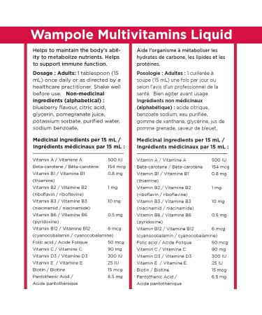 Wampole Duo Adult Multivitamins Liquid and Adorable Kids Multivitamins Liquid 2 x 350 ml - Buy Online on GoSupps.com