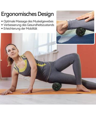Brelet Fascia Ball & Roller Set | 3-Piece Massage Set for Neck & Back Relief - Buy Online on GoSupps.com