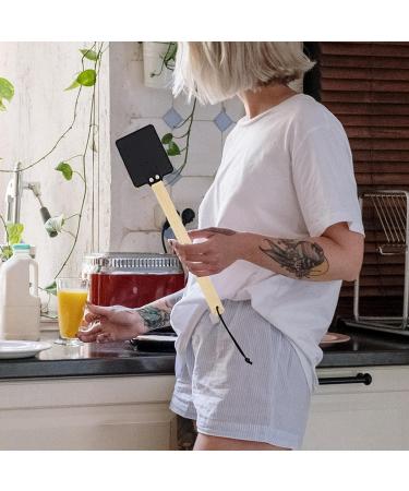 Fly Swatter Fly Swat Fly Swatter Hand 2pcs Pu Fly Swat with Wood Hand Simple Rustic Fly Squatters Manual Fly Bat with Hanging Rope for Indoor Outdoor Mosquito Control 17.40x5.12x4.53 Inch - Buy Online on GoSupps.com