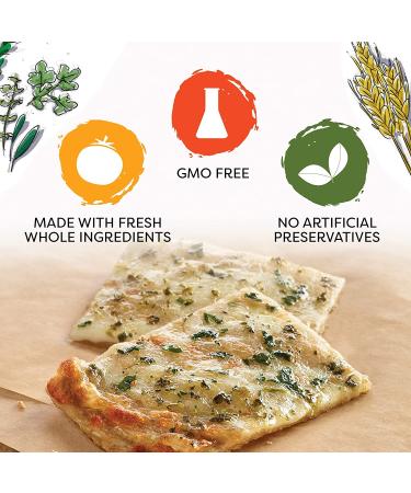 American Flatbread Frozen Premium Cheese and Herb Pizza 13.8 oz (Pack of 6) - Handmade, Wood-Fired, Thin & Crispy - Buy Online on GoSupps.com