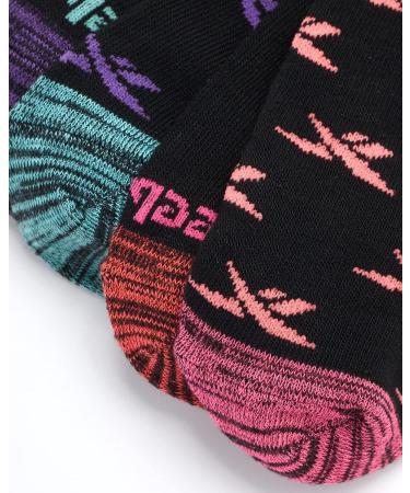 Reebok Girls' Lightweight Comfort Athletic Low Cut Socks (6 Pack) - Black Logo | Size Medium - Buy Online on GoSupps.com