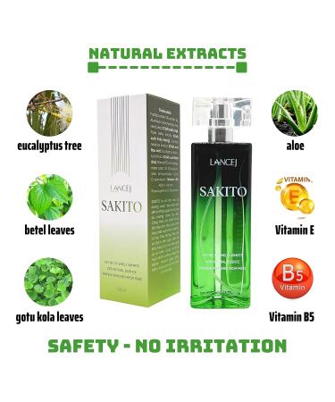 SAKITO Underarm Deodorant Spray - 24 Hour Protection No Stains Fresh Fragrance | 50ml International Shipping - Buy Online on GoSupps.com