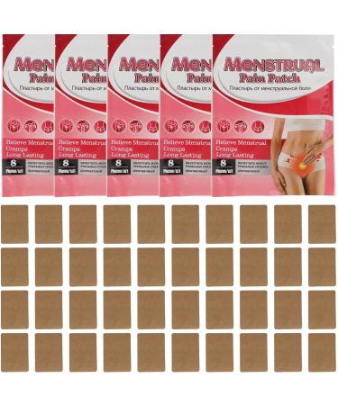 40 Pack Menstrual Patches | Portable Heating Pads for Cramps & Period Pain | Discreet Heat Relief - Buy Online on GoSupps.com