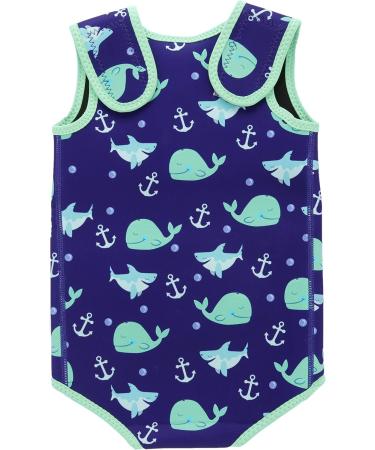 Swimbubs Baby Swimming Wrap Todder Wetsuit - Blue Whale (6-18 Months) - Buy Online on GoSupps.com