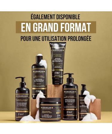 Kerargan - Masque Capillaire Anti-Chute l'Huile de Ricin - Soin Intensif pour Cheveux Secs et Cassants - Enrichi en Aloe Vera - Sans sulfate OGM huile min rale - 250ml - Buy Online on GoSupps.com