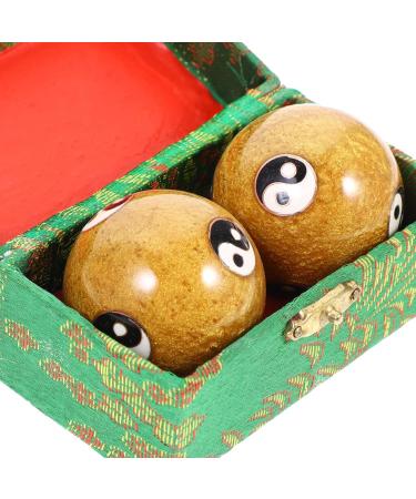 Healeved Baoding Balls - Chinese Health & Meditation Massage Tools | Stress Relief Hand Therapy | Set of 2 with Trigram Patterns - Buy Online on GoSupps.com