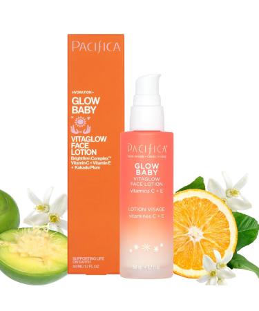 Pacifica Glow Baby Super Lit Booster Serum & VitaGlow Vitamin C Face Cream Brighten & Hydrate Skincare Bundle Daily Antioxidant Moisturizer Set for Radiant Even-Toned Skin - Buy Online on GoSupps.com