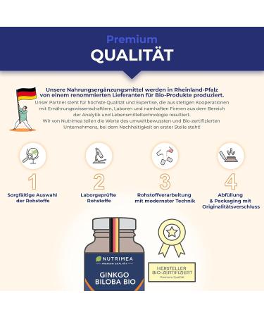 Ginkgo Biloba Capsules | 100% Bio Cognivia Extract | Brain Booster for Memory & Concentration | High Dose Lab Tested 100% Vegan - Buy Online on GoSupps.com