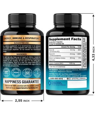 NUTRAHARMONY NAC & Alpha Lipoic Acid Capsules - Buy Online on GoSupps.com
