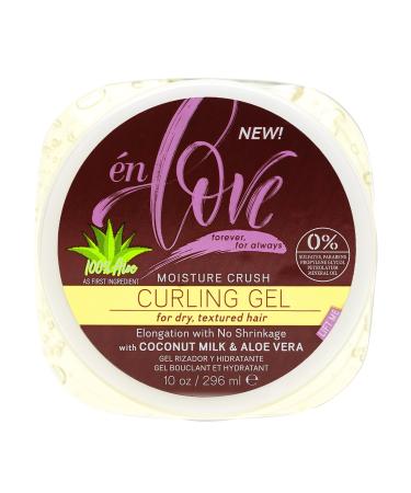 Moisture Crush Curling Gel with Natural Coconut Milk & Pure Aloe Vera for Curly or Wavy Hair | Non-Flaking & Alcohol-Free | Defines Curls Coils & Waves Wraps and Braids | Deep Hydration