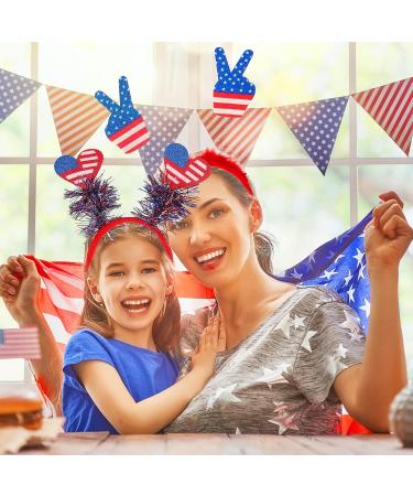 Buduidry 12 PCS Patriotic Independence Day Headbands - 4th of July Hair Accessories for Women and Girls - Buy Online on GoSupps.com