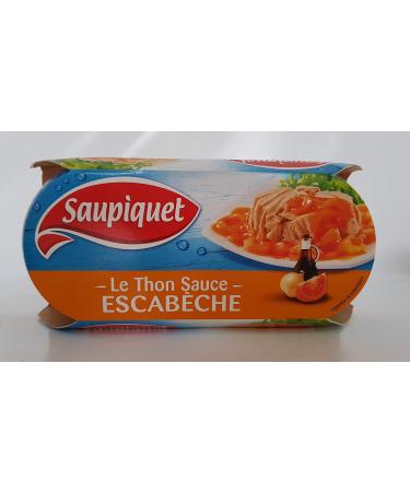 Saupiquet Tuna in Escabeche Sauce - Pack of 2 cans, or 270g net drained