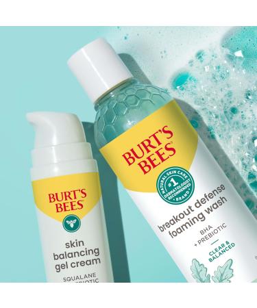 Burt's Bees Clear and Balanced Skin Balancing Gel Cream With Squalane and Prebiotic Gel Moisturizer for Breakout-Prone Skin 99 Percent Natural Origin 1.8 oz. Bottle (Pack of 4) 1.8 Ounce (Pack of 4) - Buy Online on GoSupps.com