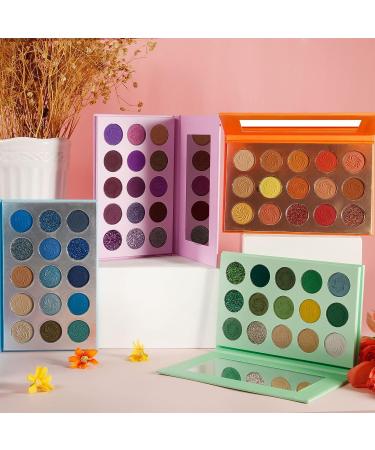 15-Shade Purple Eyeshadow Palette | Highly Pigmented Matte & Glitter Shades | Long-Lasting, Waterproof Makeup for Women - Buy Online on GoSupps.com